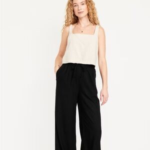 Women's Black Wide-Leg Pants